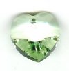 1 18mm Preciosa Light Green Heart